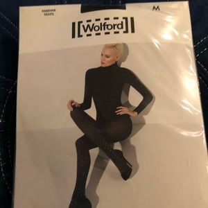 NWT Wolford Fabienne tights + free washing bag